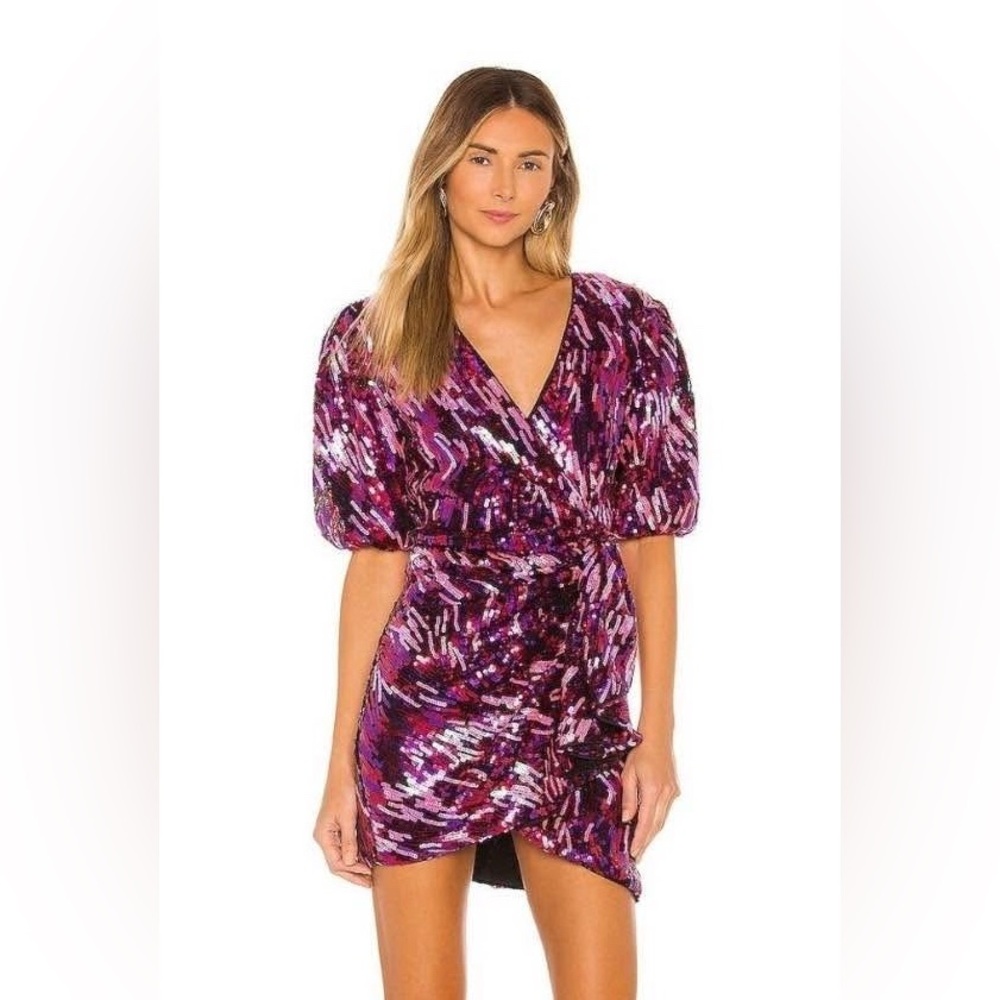 LPA pink sequin party dress Small